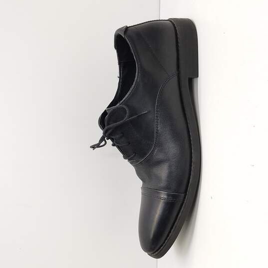 Steve Madden Men's Black Leather Oxford Dress Shoe Size 10.5 image number 7