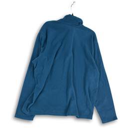 NWT Eddie Bauer Mens Blue Long Sleeve 1/4 Zip Pullover Fleece Jacket Size XL alternative image