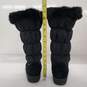 Coach Women's Theona Black Signature Jacquard Rabbit Fur Winter Boots Size 8B image number 5