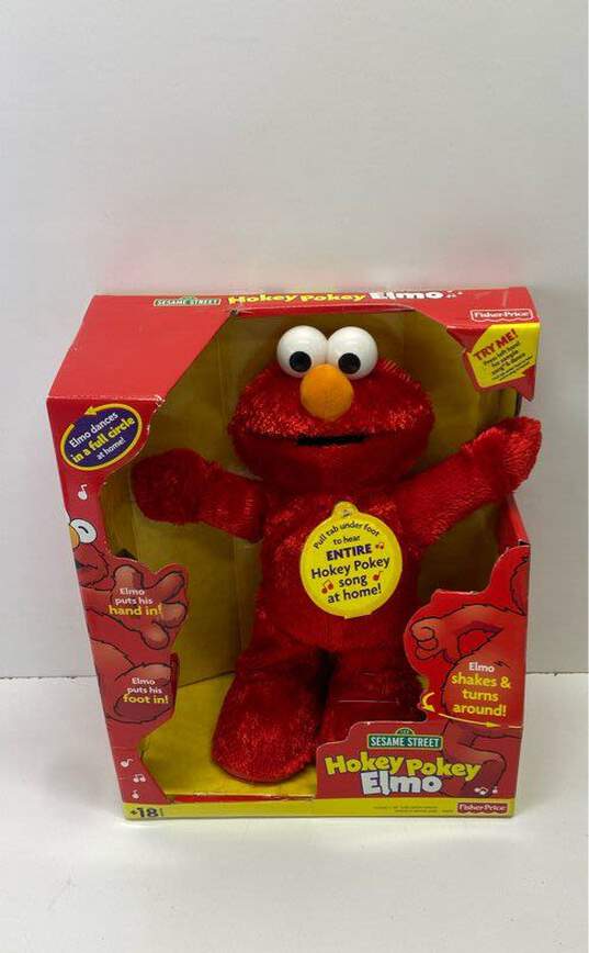 Fisher Price Sesame Street Hokey Pokey Elmo Stuffed Doll image number 1