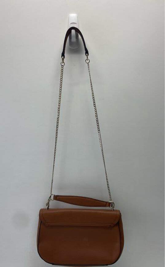 Guess Augustina Small Flap Crossbody Cognac image number 2
