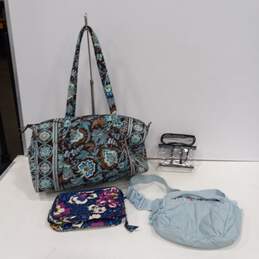 4PC Vera Bradley Assorted Handbag & Makeup Bag Bundle