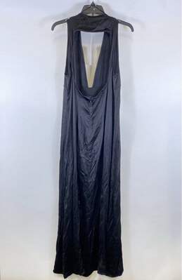 NWT COS Womens Black Sleeveless Halter Neck Long Maxi Dress Size 10 alternative image