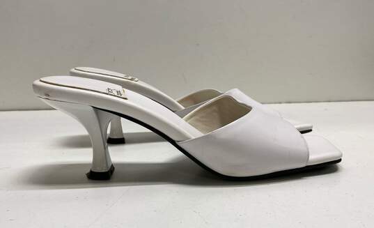 Jeffrey Campbell Leather Mr. Big Square Low Heels White 8 image number 3