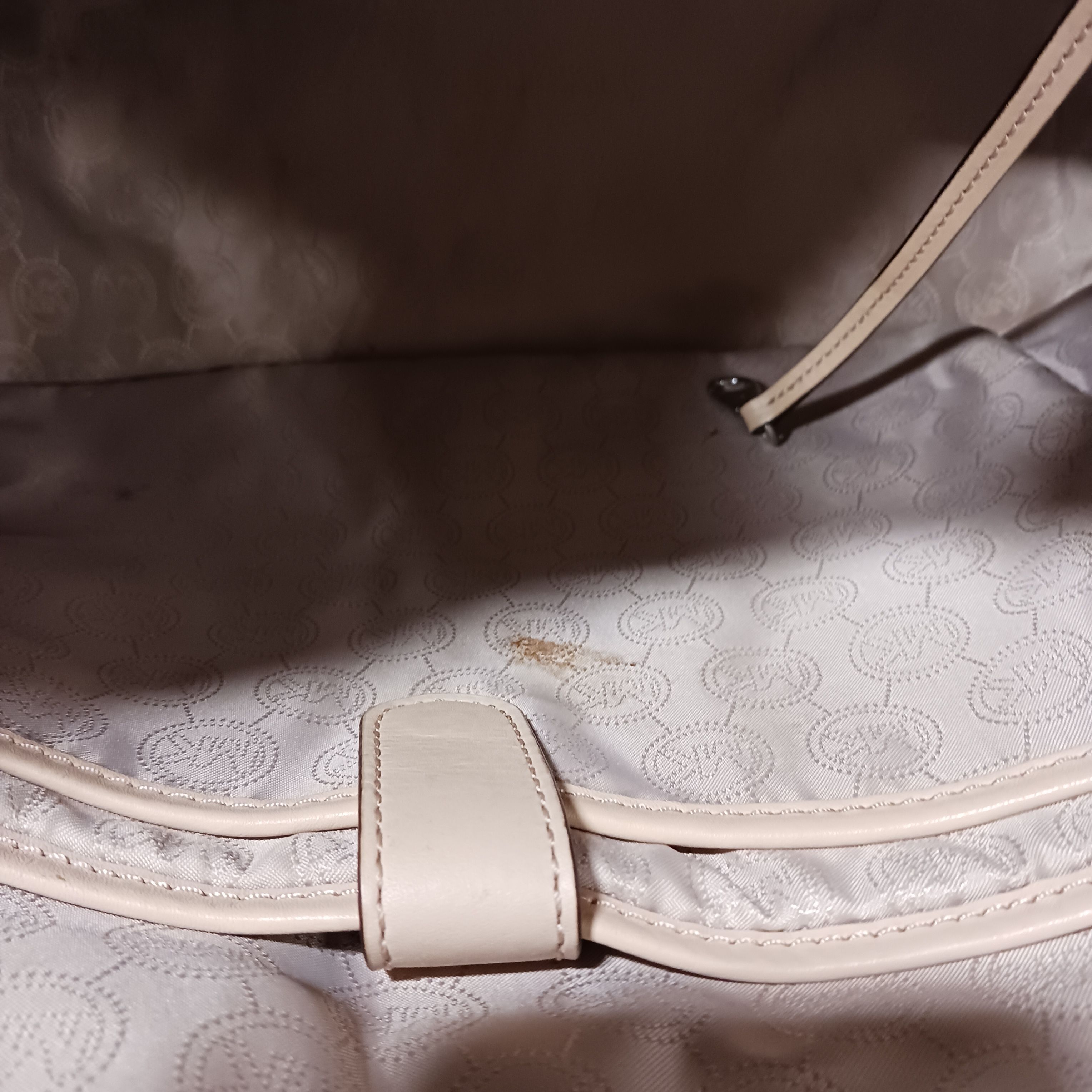 Michael Kors Manhattan metallic Silver Leather Crossbody messenger purse  handbag | eBay