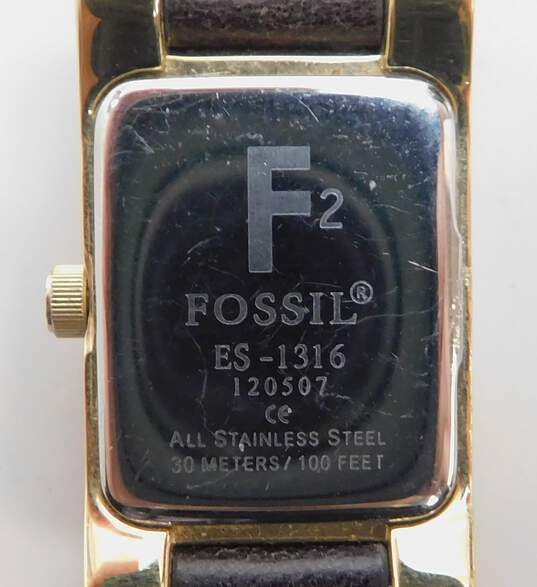 Fossil F2 ES-1108 & ES-2135 Silver Tone & F2-ES-1316 Watches 134.5g image number 7