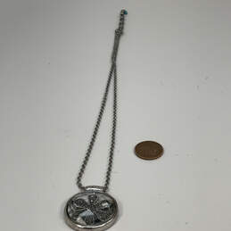 Designer Lucky Brand Silver-Tone Chain Clear Crystal Daisy Pendant Necklace alternative image