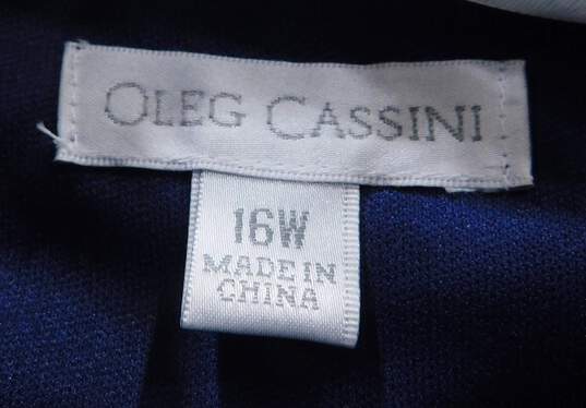 Women's Oleg Cassini Blue Pants & Cardigan Size 16W image number 3