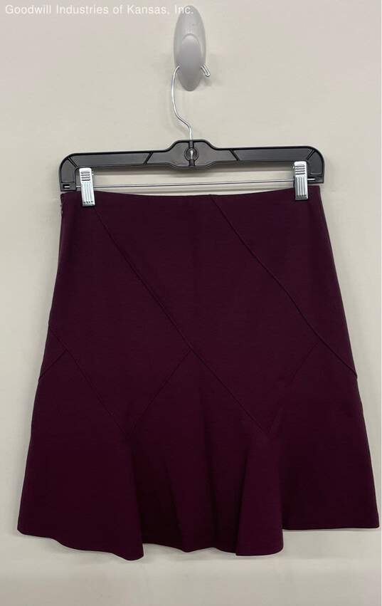 WHITE HOUSEBLACKMARKET Purple Skirt NWT - Size 0P image number 2