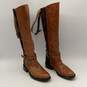 Charles David Womens Pirella Brown Burgundy Side Zip Riding Tall Boots Size 6.5 image number 1