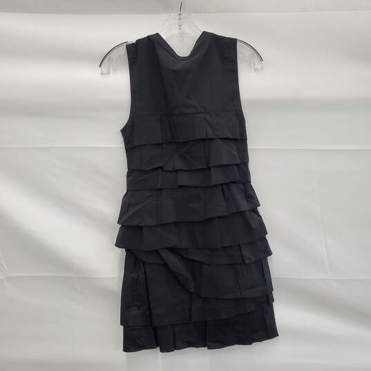 NWT BCBGMaxAzria Women's Black Tiered Ruffle Dress sz XS image number 2