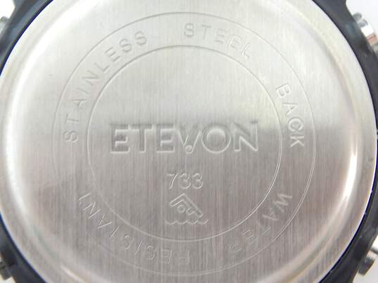 Etevon 933 Captain's Black Silicon Band Sport Watch 75.3g image number 5