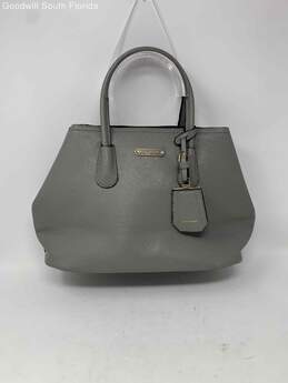 David Jones Womens Gray Satchel Purse