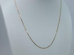 14K Yellow Gold Serpentine Chain Necklace 2.1g alternative image
