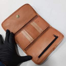 Handmade Brown Leather Square Crossbody Bag & Fold Over Wallet alternative image