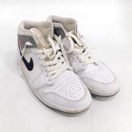 Jordan 1 Mid Paris White Men's Shoes Size 9.5