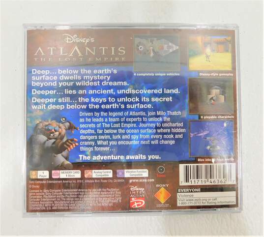 Atlantis The Lost Empire Sony PlayStation CIB image number 3