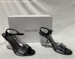 Calvin Klein Black Strappy Heel Women 9