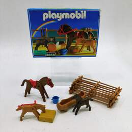 Vintage Playmobil 3856 Horse, Foals and Corral