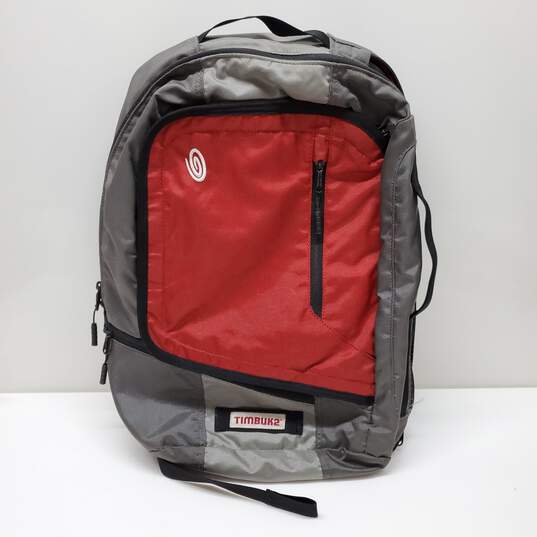 Timbuk2 Q Backpack Laptop Case Red/Gunmetal image number 1