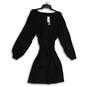 NWT Lane Bryant Womens Black Long Sleeve Tie Waist Sweater Dress Size 18/20 image number 1