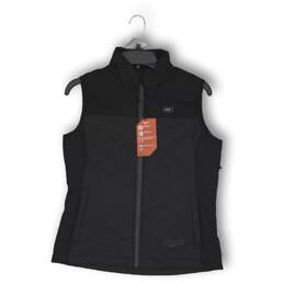 NWT Milwaukee Mens Quilted Vest Electric Heating Mock Neck Full Zip Black Size S