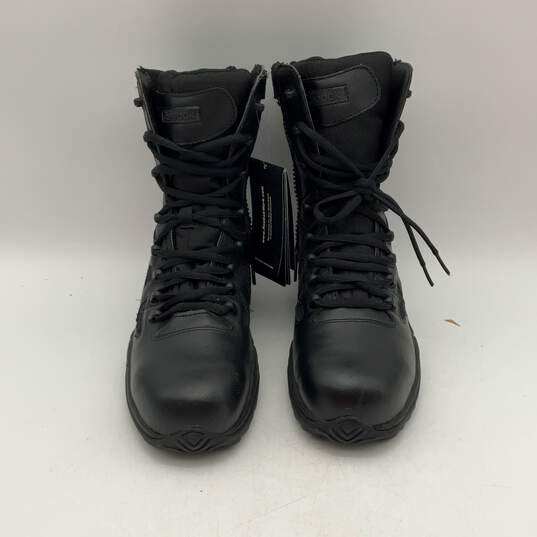 NWT Reebok Mens Black High-Top Lace-Up Steel Toe Combat Boots Size 7.5 image number 3