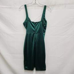 NWT NV/ME Layla Emerald Corset Green Satin Dress Size L alternative image