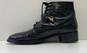 Mauri Italy Black Genuine Croc Alligator Lace Up Ankle Boots Men's Size 10 M image number 2