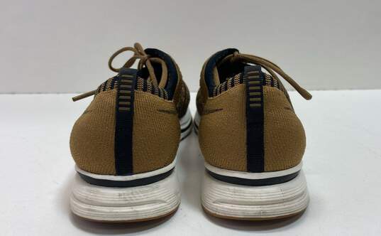 Nike Flyknit Trainer Golden Beige Gold Athletic Shoe Men 9 image number 4