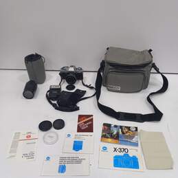 Minolta X-370 35mm SLR Film Camera W/ Carry Bag & Accessories