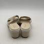 Cole Haan Womens Beige Leather Open Toe Platform Slip-On Sandals Size 8B image number 1