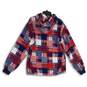 The Vermont Flannel Co. Womens Multicolor Long Sleeve Henley Hoodie Size S image number 2
