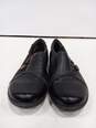 Women's Clarks Evianna Black Leather Loafers Size 10 image number 2