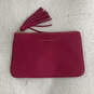 Womens Pink Gold Leather Tassel Zipper Classic Clutch Wallet image number 1