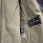 Mens Black Leather Spread Collar Pockets Long Sleeve Full Zip Jacket Size Medium image number 6