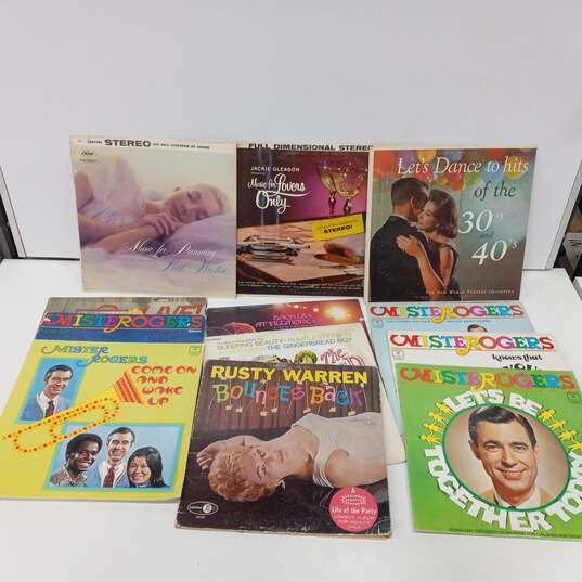 11PC Assorted Vinyl Music Record Bundle image number 1