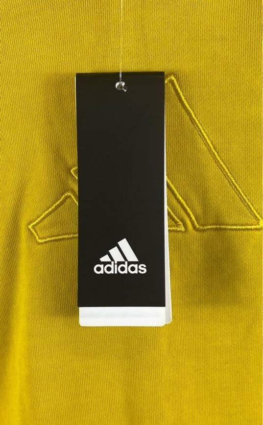 NWT Adidas Mens Yellow DP Daniel Patrick Heavy Pockets Pullover Hoodie Size L image number 6
