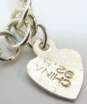 925 Chrysoprase & Carnelian Heart & Ball Charm Bracelet Lot image number 7