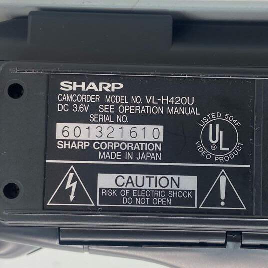 Sharp Viewcam VL-H420U Hi8 Camcorder w/ Accessories (For Parts or Repair) image number 4