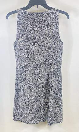 Tory Burch Womens Black White Paisley Sleeveless Round Neck Sheath Dress Size 4 alternative image