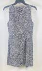 Tory Burch Womens Black White Paisley Sleeveless Round Neck Sheath Dress Size 4 image number 2