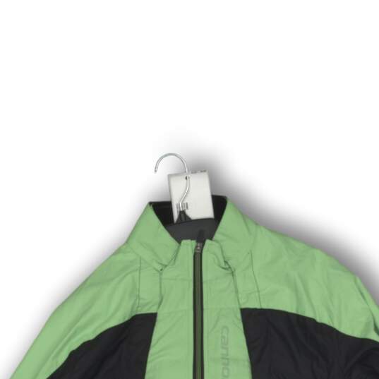 NWT Cannondale Mens Windbreaker Jacket Full-Zip Long Sleeve Neon Green Size S image number 3