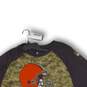 Nike Womens T-Shirt Cleveland Browns Crew Neck Gray Green Camouflage Size XL image number 3