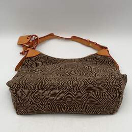 Dooney And Bourke Womens Hobo Handbag Inner Pocket Zipper Brown Beige alternative image