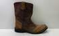 Reypa Brown Leather Engineer Pull On Western Boots Men's Size 10 M image number 1