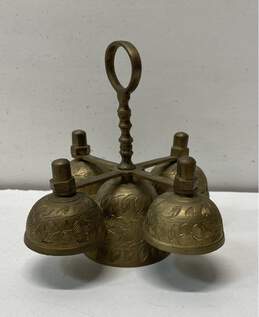 Brass Bell Ornate Liturgical Bells with Etched Leaf Design