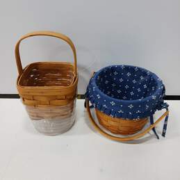 2PC Small Longaberger Baskets