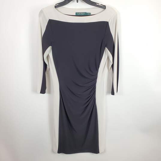 Ralph Lauren Women Black Long Sleeve Dress Sz 8 image number 1