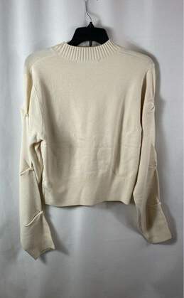 NWT French Connection Womens Cream Baby Soft Pearl Sleeve Jumper Sweater Size S alternative image